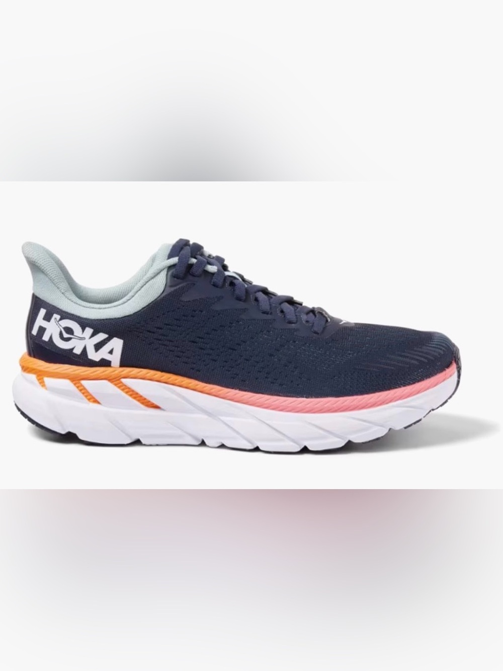 HOKA Clifton 7 Road Running Shoe in Navy Size 9
